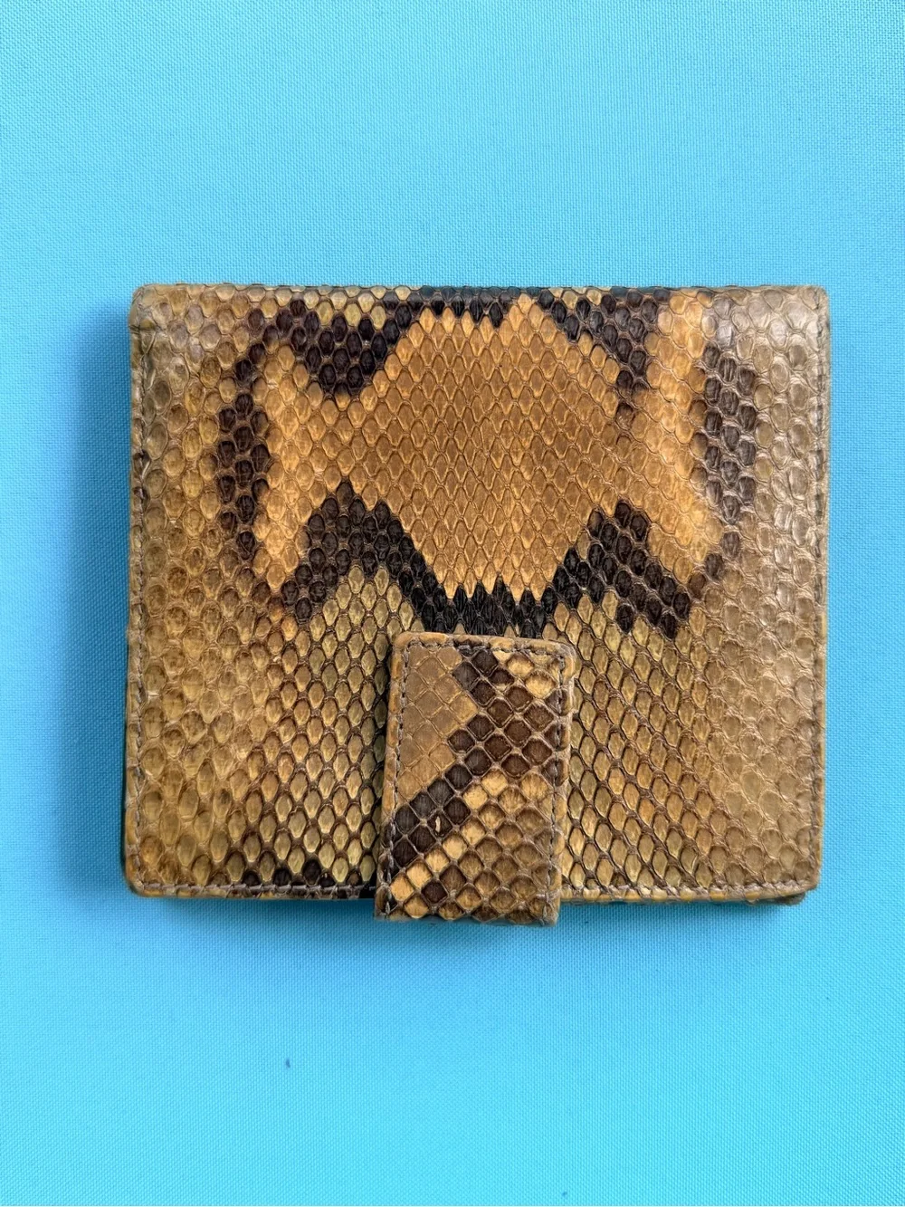 Gucci python snake skin wallet Texture Bi-Fold AUTHENTIC